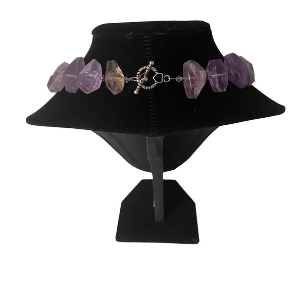Amethyst Quartz Choker Necklace - Picture 4 of 4
